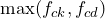 \max(f_{ck}, f_{cd})